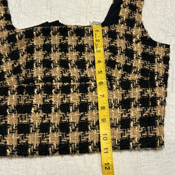 House of Harlow 1960 Black and Tan Tweed Ensemble - Picture 8 of 10